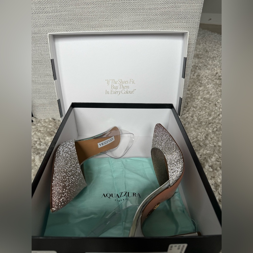 Aquazzura Silver Women's Shoes - Picture 2 of 12